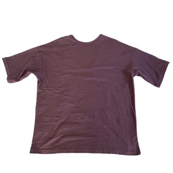 Urban Outfitters Drapey Wide Neck Oversized Tee in Chocolate Size XXS NWT - Picture 5 of 8
